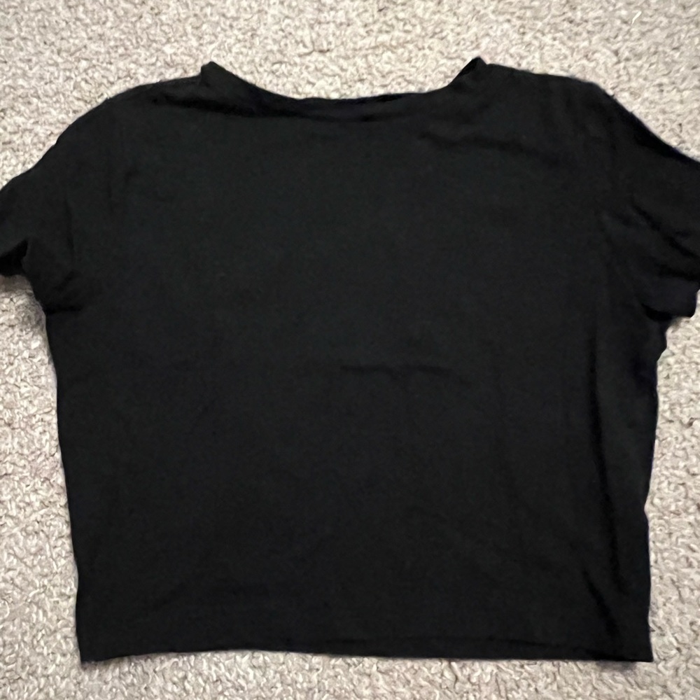 Black crop top